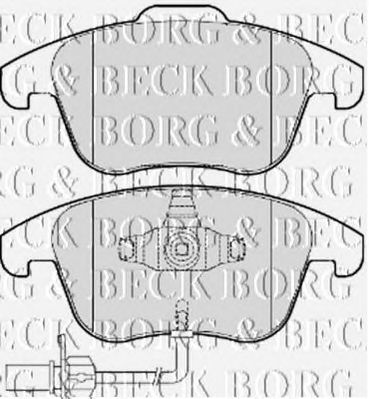BORG & BECK bbp2052 -  Комплект тормозных колодок, дисковый тормоз